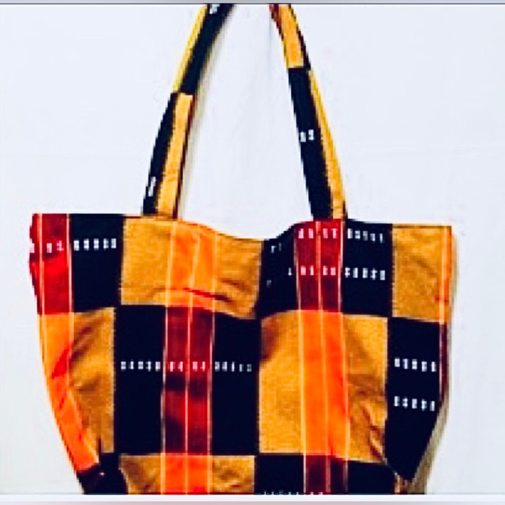 African Kente Print Tote Bag